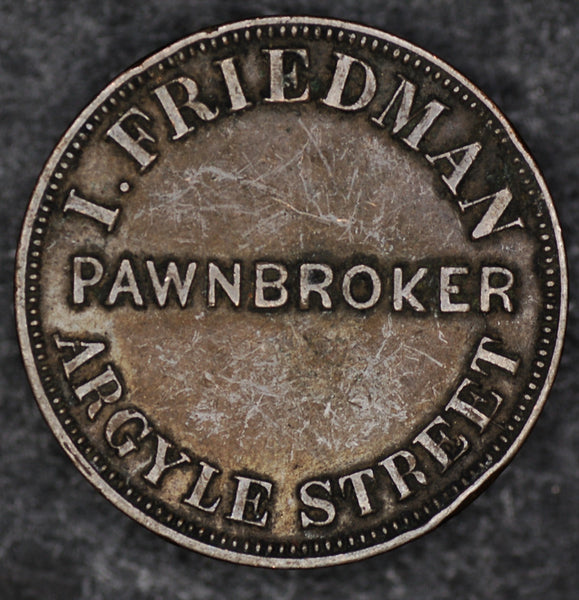 Australia. Tasmania. One penny token. 1857. I Friedman