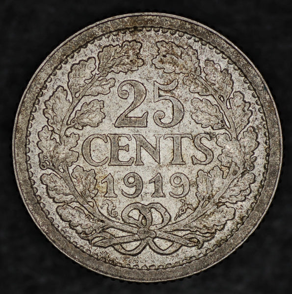 Netherlands. 25 cents. 1919