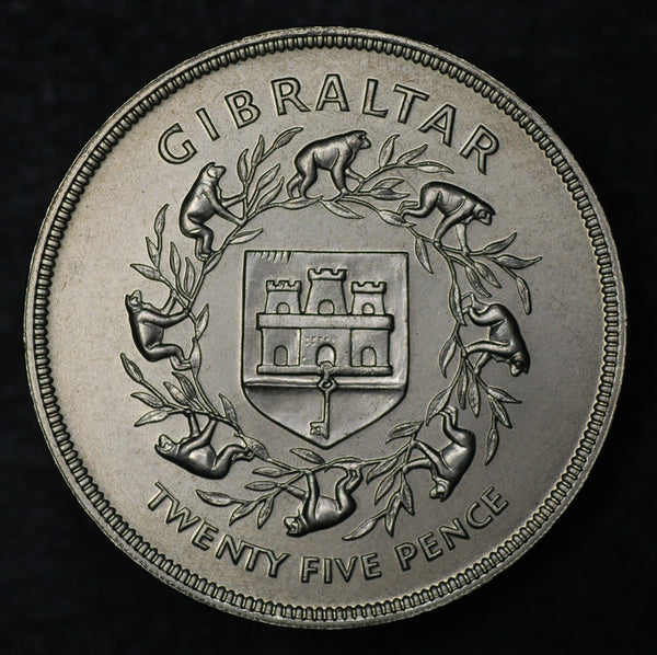 Gibraltar. 25 pence. 1977