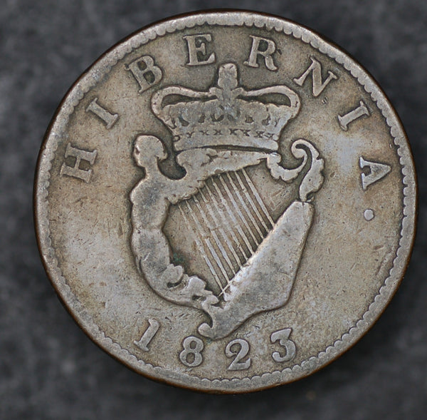 Ireland. Halfpenny. 1823