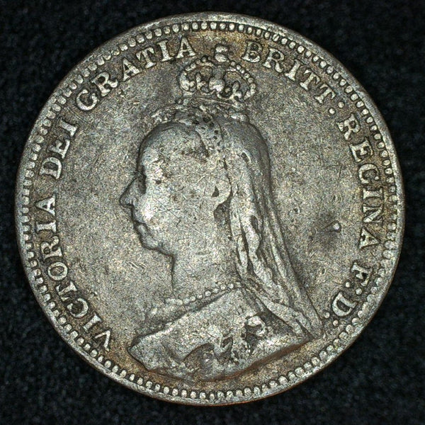 Victoria. Threepence. 1890. A selection.