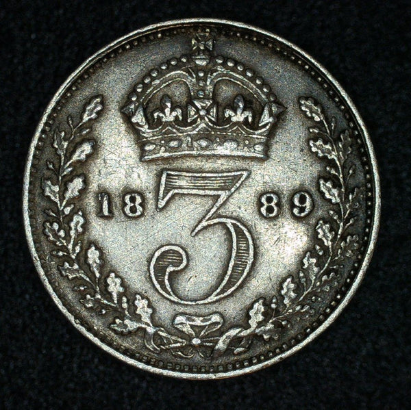Victoria. Threepence. 1889. A selection