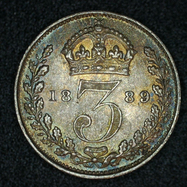 Victoria. Threepence. 1889. A selection