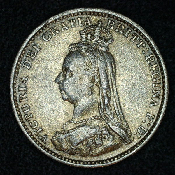 Victoria. Threepence. 1888