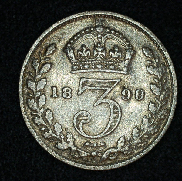 Victoria. Threepence. 1899. A selection