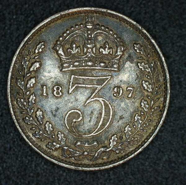 Victoria. Threepence. 1897