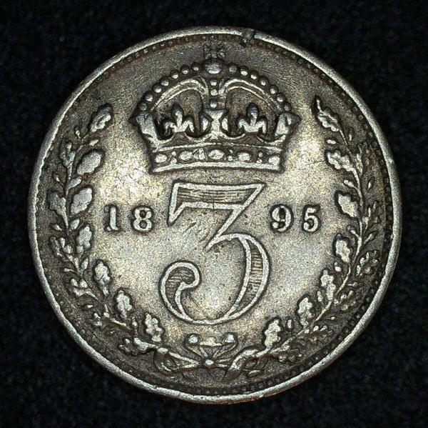 Victoria. Threepence. 1895