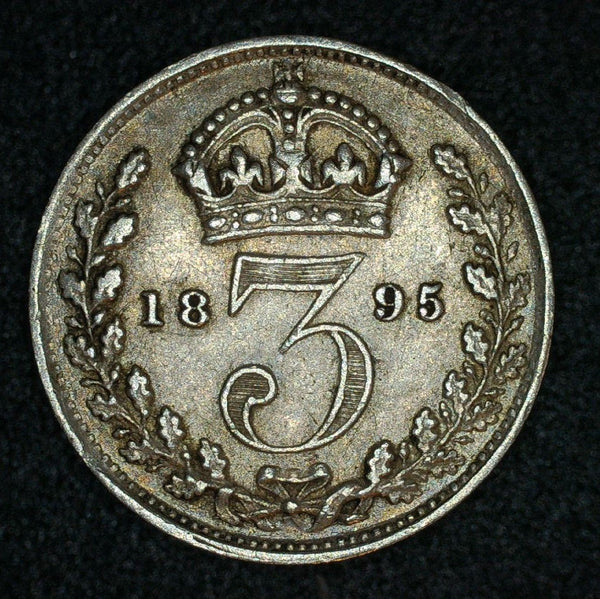 Victoria. Threepence. 1895