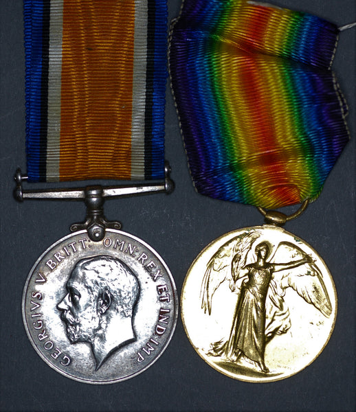 WW1. War and Victory medal pair. R.F.C/R.A.F. Newell.