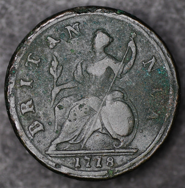 George 1. Halfpenny. 1718
