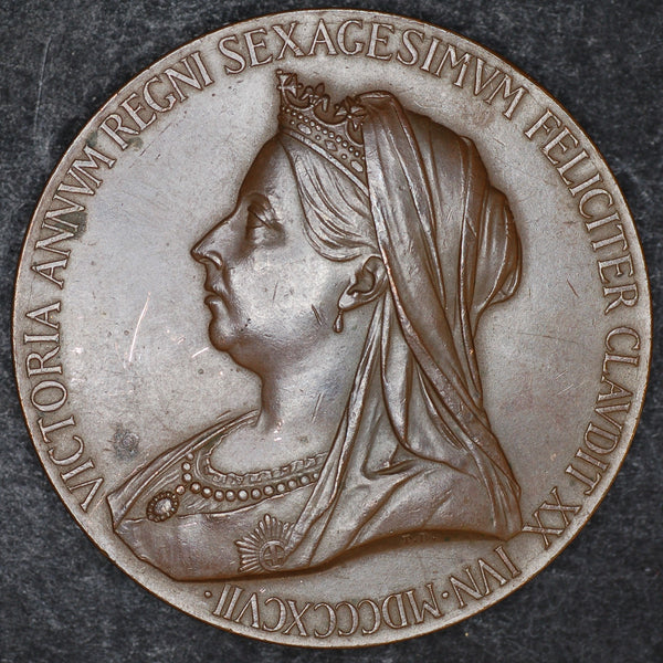 Victoria. Diamond Jubilee medal. Bronze. 55mm.