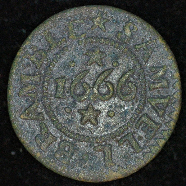 Dorset. Poole farthing. Samuell Bramble. 1666