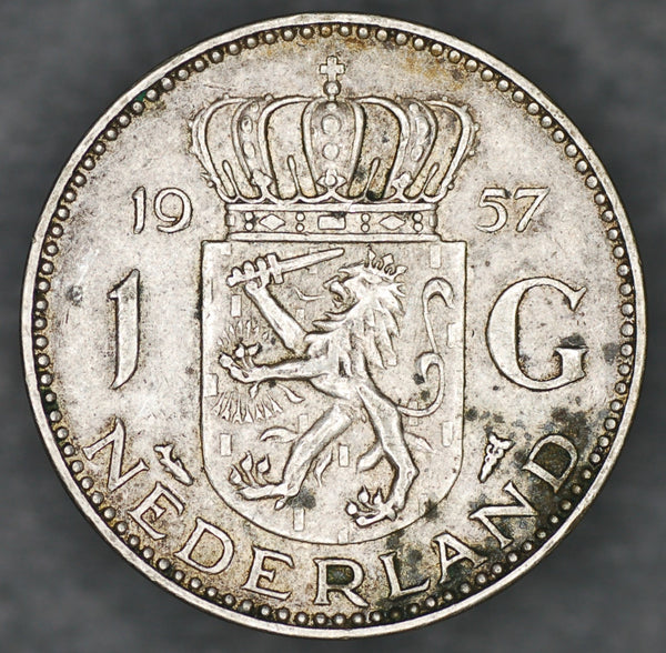 Netherlands 1 guilder. 1957