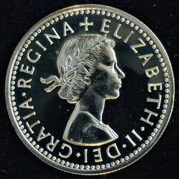 Elizabeth II. Proof sixpence . 1970