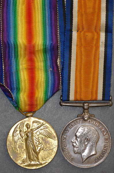 WW1 pair. Bunney. Oxf & Bucks L.I. P.O.W.