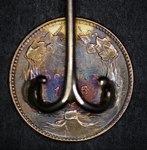 USA. Gold dollar. 1856. pin mounted.