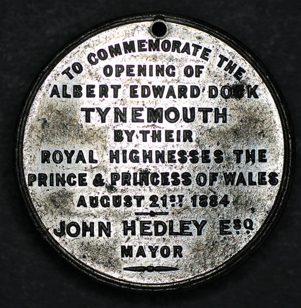Tynemouth. Royal visit. 1884 medal.