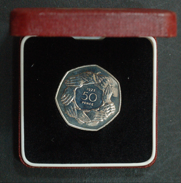 Royal mint. Proof 50 pence. 1973