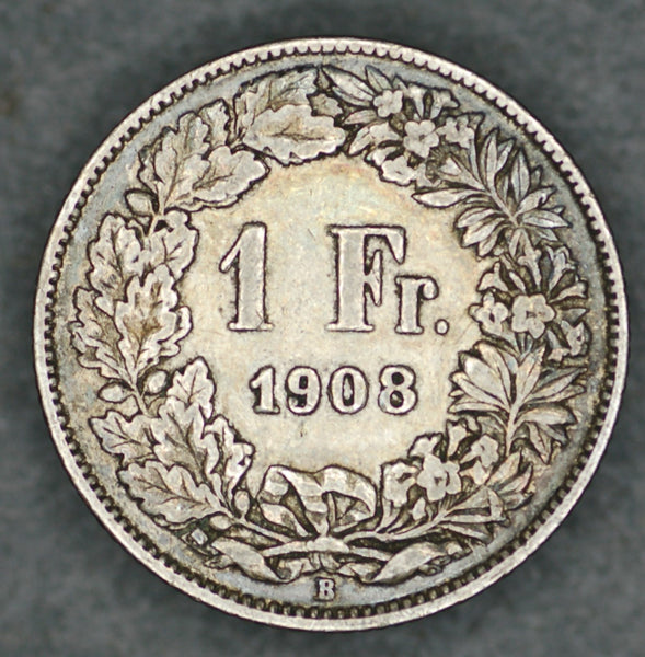 Switzerland. 1 Franc. 1908