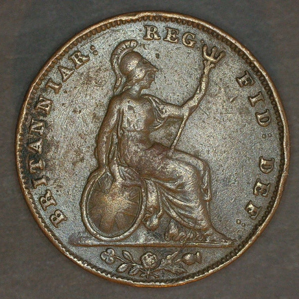 Victoria. Farthing. 1841. Unbarred A's in Gratia.