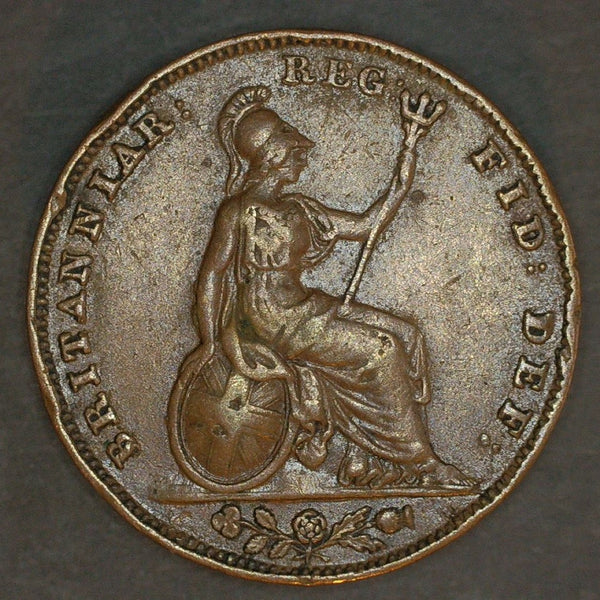 Victoria. Farthing. 1841. Unbarred A's in Gratia.