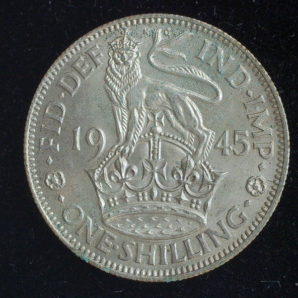 George VI. Shilling. 1945. A selection