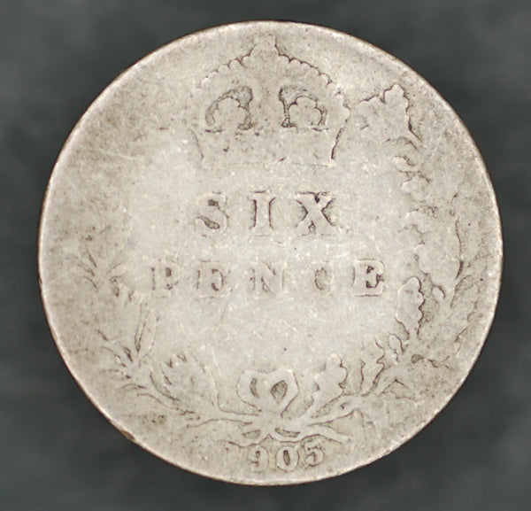 Edward VII. Sixpence. 1905