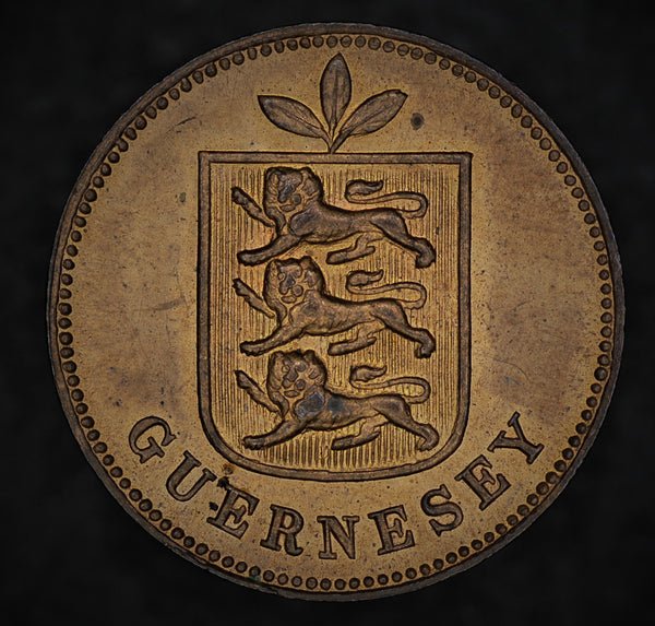 Guernsey. 1 Double. 1889H