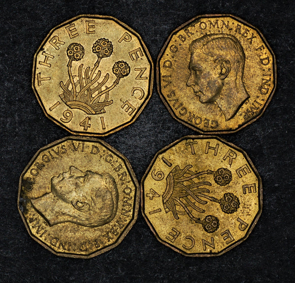 George VI. Threepence. 1941
