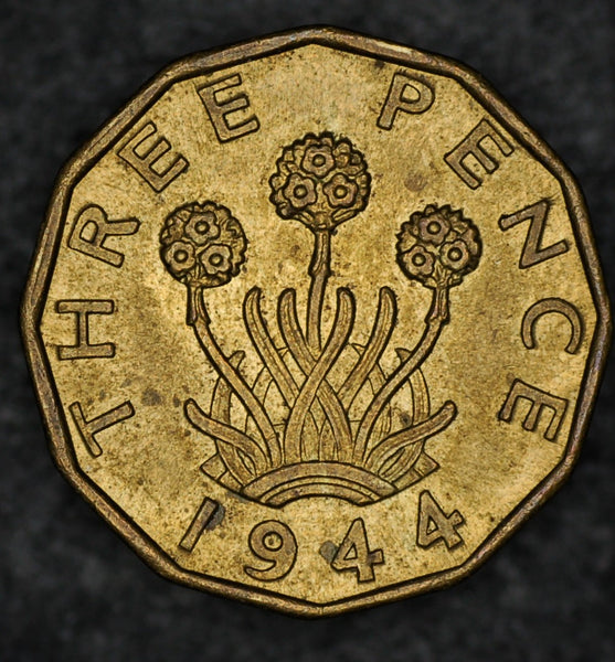 George VI. Threepence. 1944