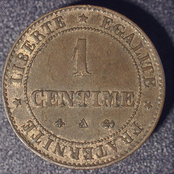 France. One centime. 1879