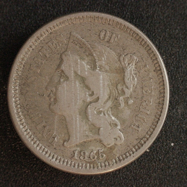 USA. 3 Cents. 1865