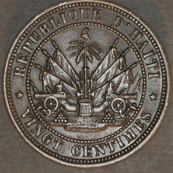 Haiti. 20 Centimes. 1863