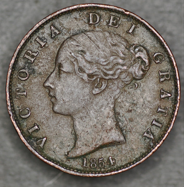 Victoria. Halfpenny. 1854