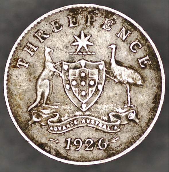 Australia. Three pence. 1926