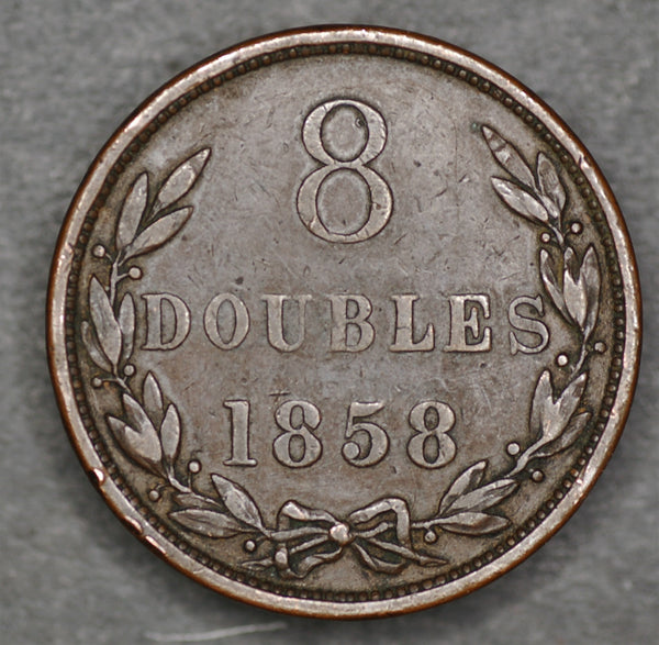 Guernsey. 8 Doubles. 1858.