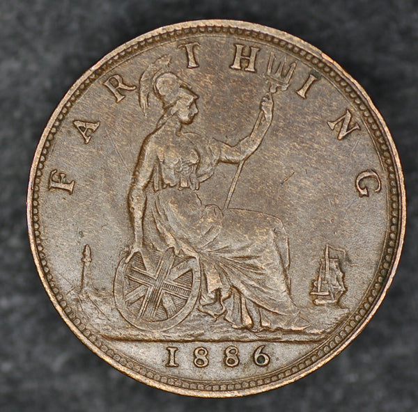 Victoria. Farthing. 1886