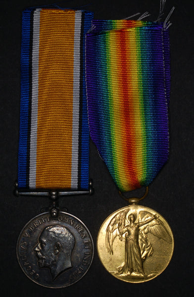 WW1. Pair. Pounder. R.A.