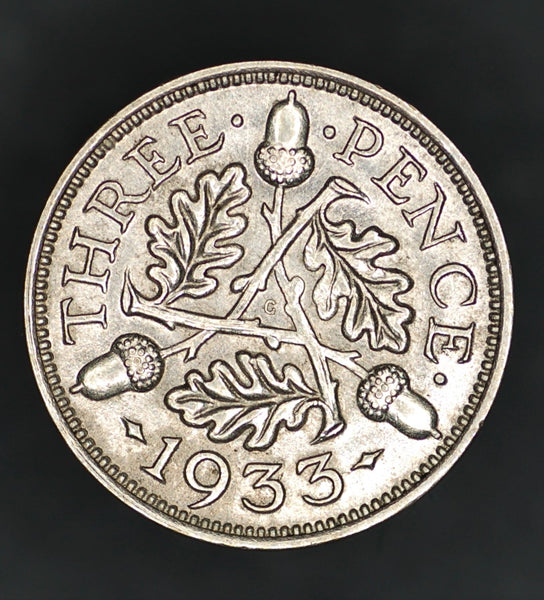 George V. Threepence. 1933