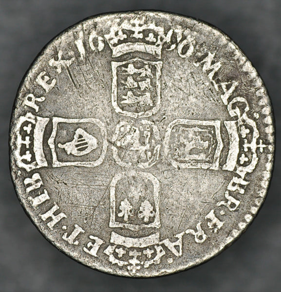 William III. Sixpence. 1696B