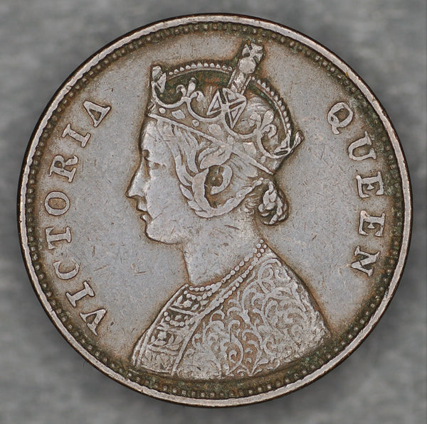 India. Quarter Anna. 1862
