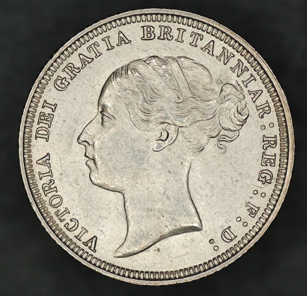 Victoria. Sixpence. 1887. Young head.