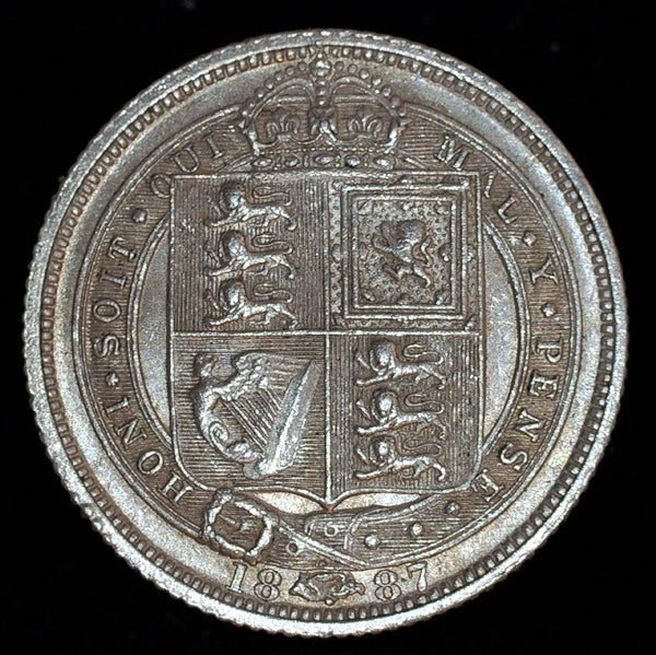 Victoria. Sixpence. 1887. Withdrawn type. A selection