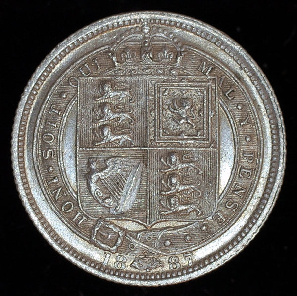 Victoria. Sixpence. 1887. Withdrawn type. A selection