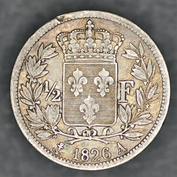 France. 1/2 Franc. 1826 A