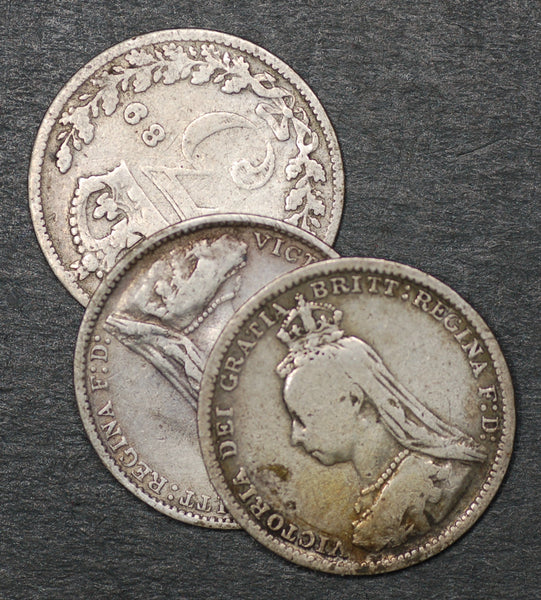 Victoria. Threepence. 1889