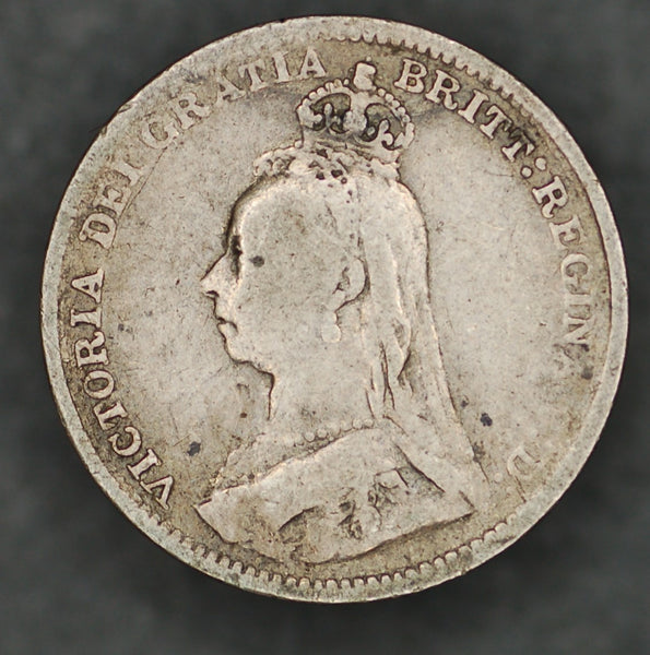 Victoria. Threepence. 1893. Jubilee head