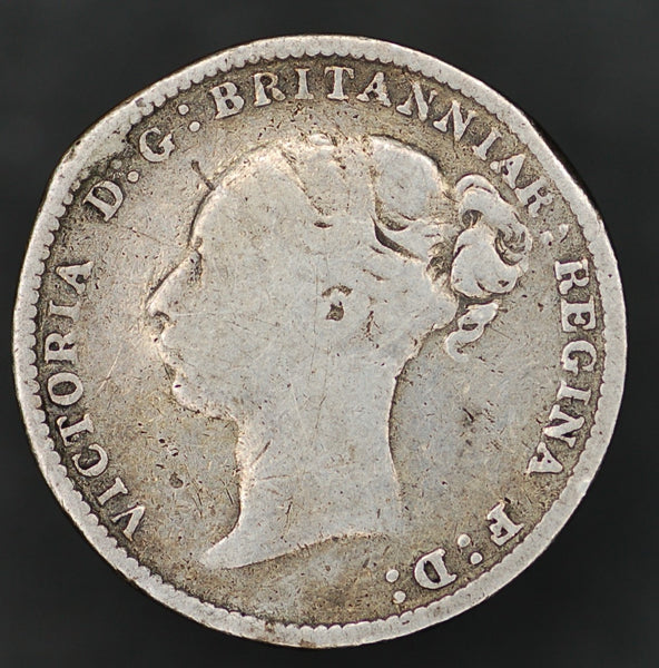 Victoria. (Young head) Threepence. 1884