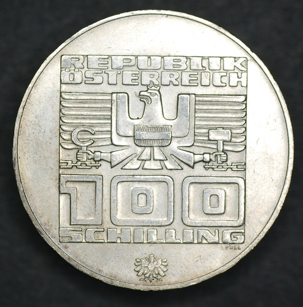 Austria. 100 Schilling. 1976. Winter Olympics.