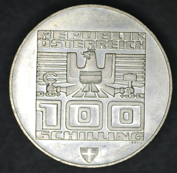 Austria. 100 Schilling. 1976. Winter Olympics.